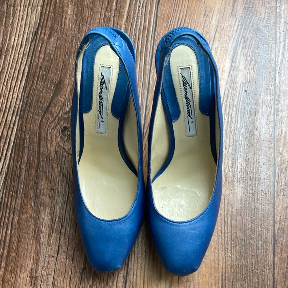 Brian Atwood Blue Slingback Pumps. Very good preowned condition. Size 37…